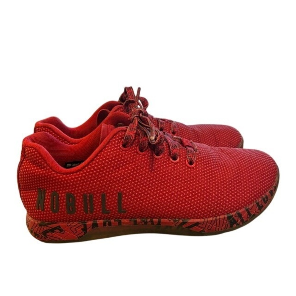 NOBULL SuperFabric Trainer Mens/Women Red Peace Love Graphic Training Shoes